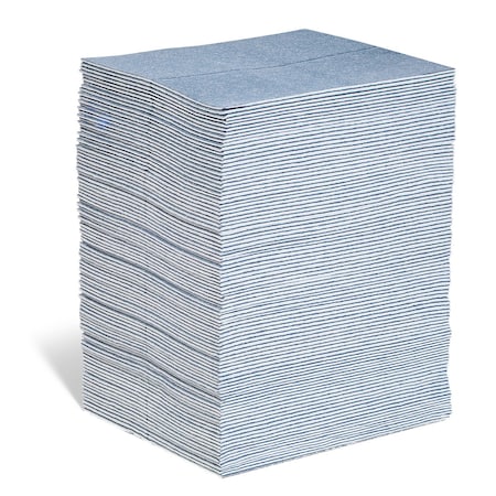 Pig Blue Absorbent Mat Pad, 100 Pads, 15x NPGBLU101